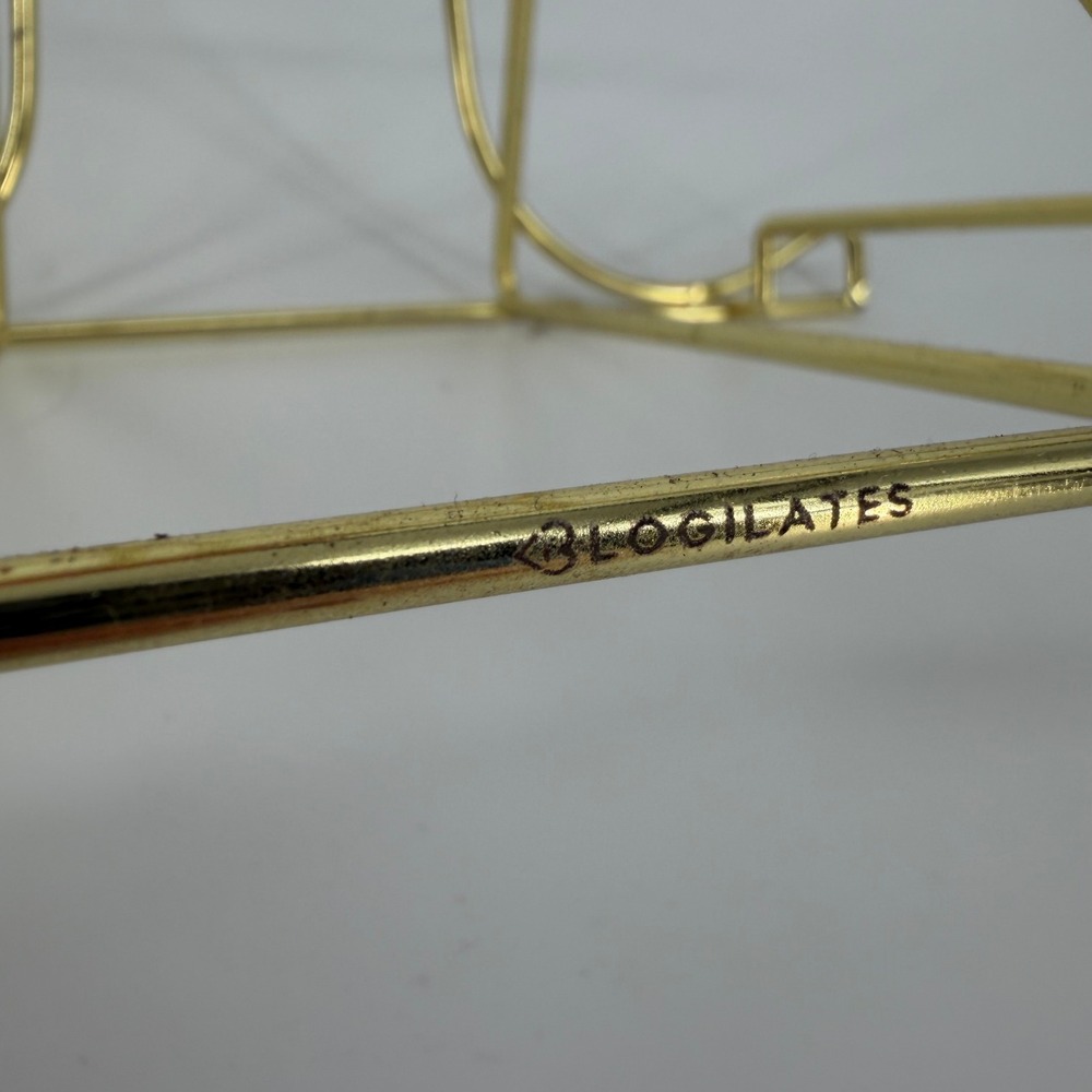 Blogilates 4 Tier Gold Metal Weight Rack 8-Dumbbell Capacity Modern Chic Fitness - Picture 4 of 10